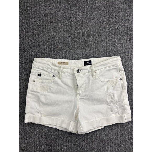 AG Adriano Goldschmied Shorts Womens 28 Hailey Ex-Boyfriend Roll-Up Distressed - Picture 1 of 7